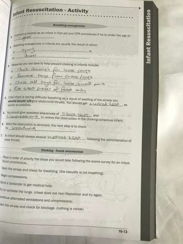 First Aid Training- First on the Scene Learner Reference Guide Standard level ST John