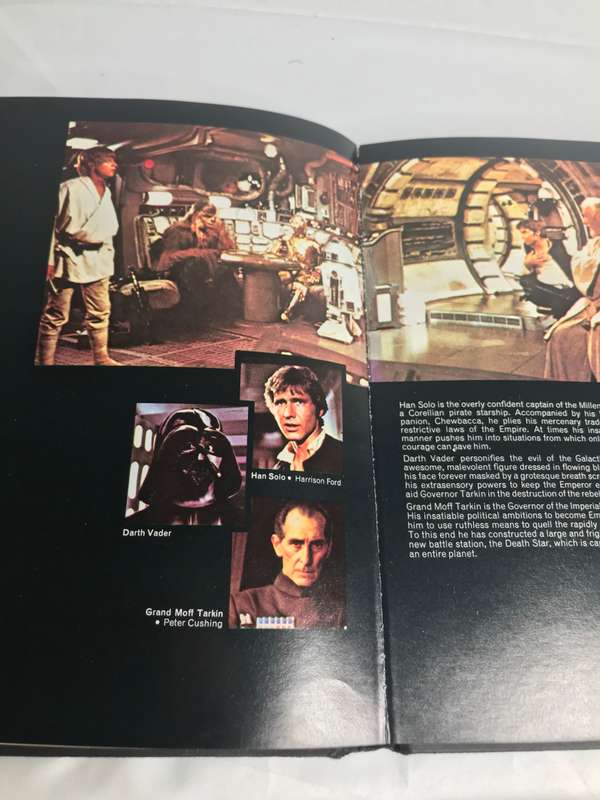 Star Wars Book Original 1978 written by George Lucas with original dust cover Plates inside 8 pages
