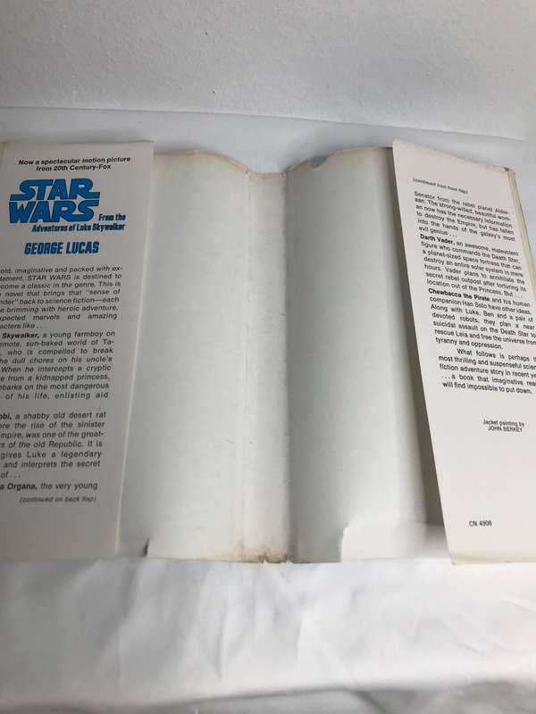 Star Wars Book Original 1978 written by George Lucas with original dust cover Plates inside 8 pages