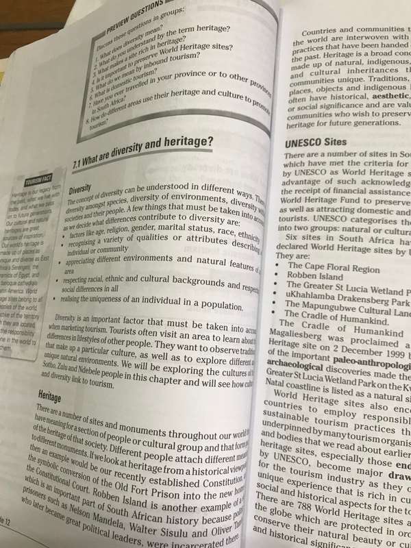 Grade 12 Tourism FOCUS
