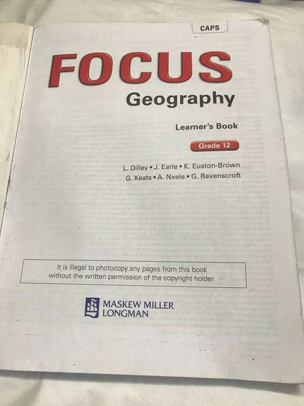 Grade 12 Geography FOCUS