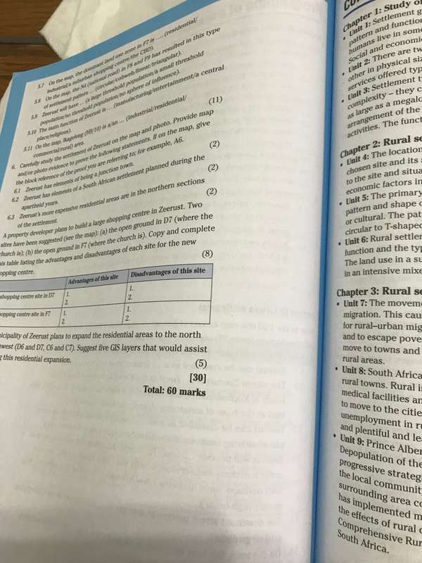 Grade 12 Geography FOCUS
