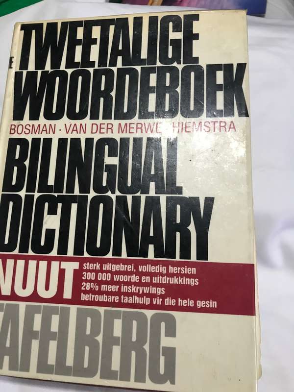 Tweetalige Woordeboek Billingual Dictionary Bosman.van der Merwe.Hiemstra