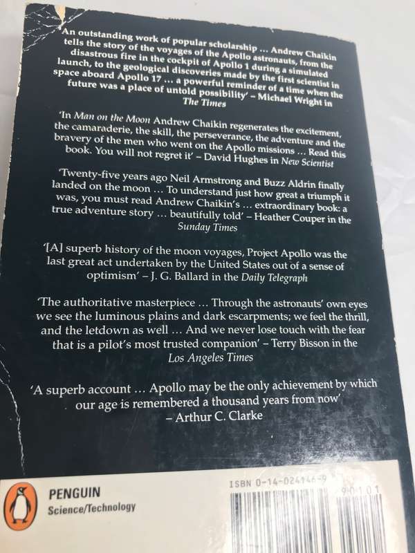 Book A Man on the Moon The Voyages of the Apollo Astronauts by Andrew Chaikin 1994