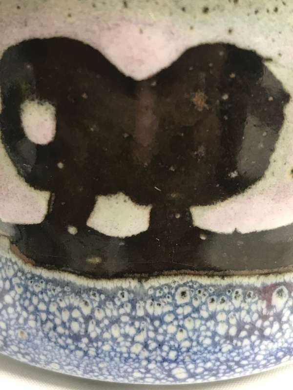 Mug Stoneware Mexico Style Buffalo Painted Ceramic.