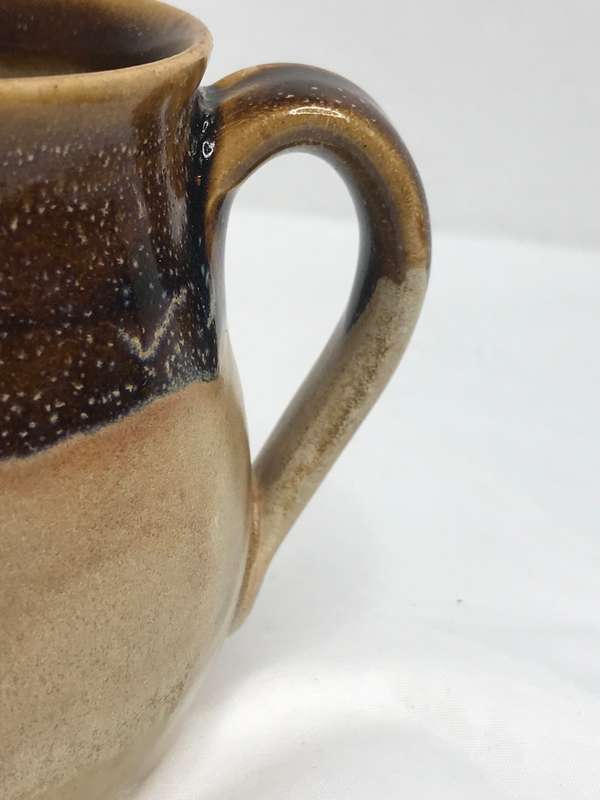 Hand made Glazed Mug 2 available signed and numbered at bottom Glossy Brown