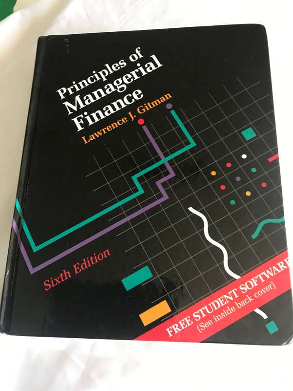 Principles of Managerial Finance Lawrence J Gitman 6th edition Hardcover