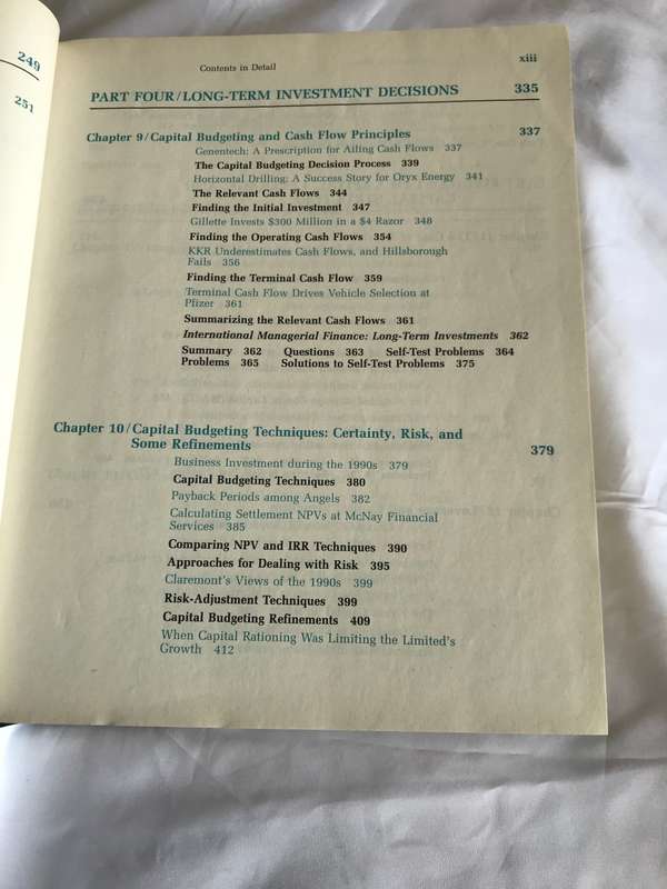 Principles of Managerial Finance Lawrence J Gitman 6th edition Hardcover