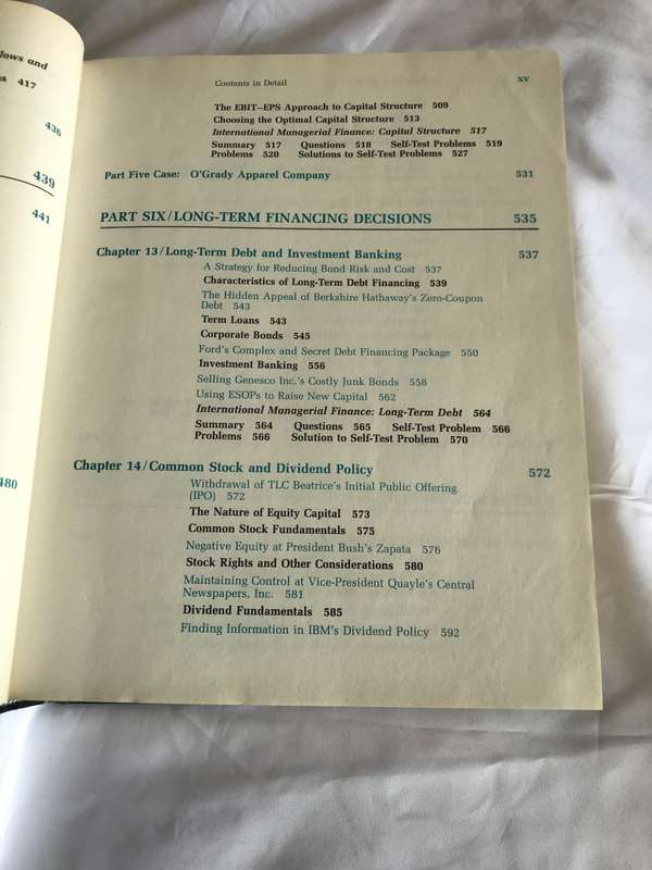 Principles of Managerial Finance Lawrence J Gitman 6th edition Hardcover