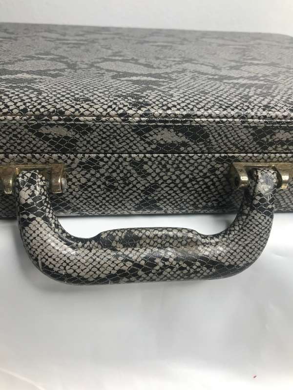 Python Leather Snake Briefcase