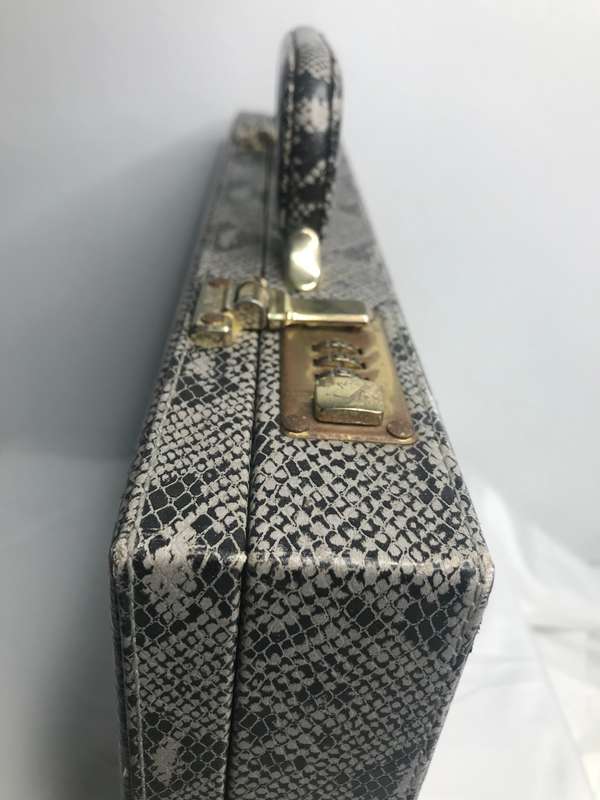 Python Leather Snake Briefcase