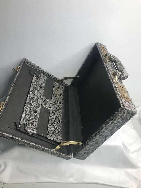 Python Leather Snake Briefcase
