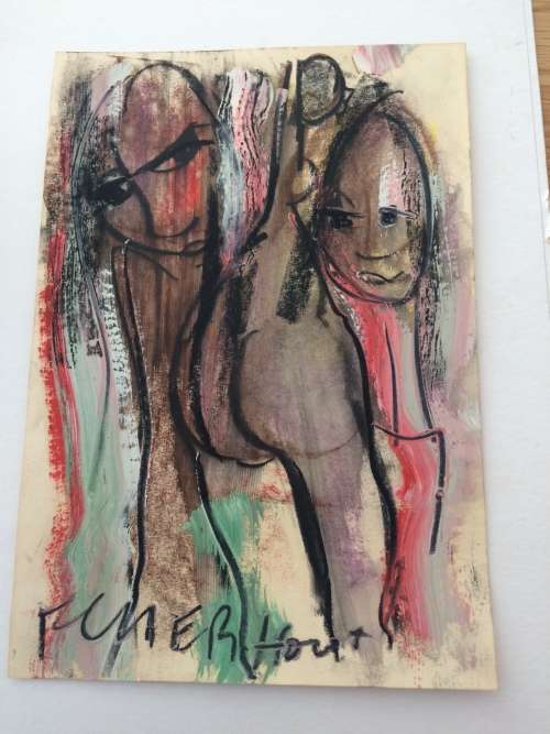 FM Claerhout painting Figures