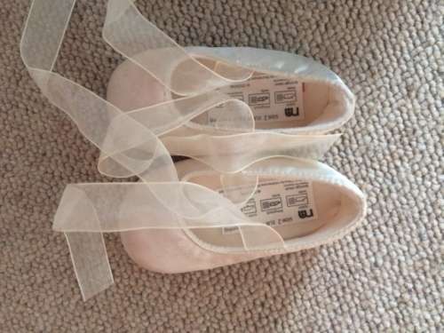 Mothercare 100% silk christening gown with matching slippers