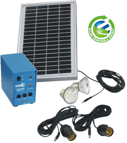 ELLIES SOLAR PANEL LIGHT KIT (2 LIGHTS)