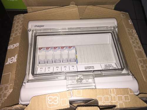 HAGER 5 WAY SOLAR COMBINER BOX