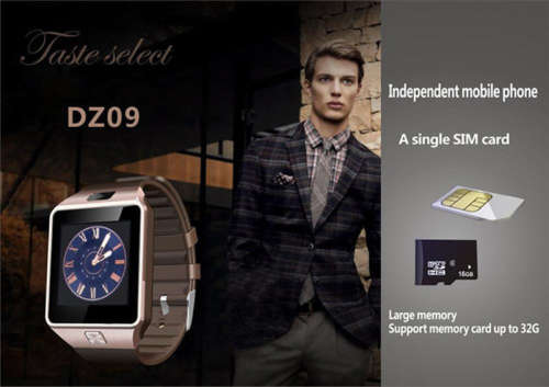 DZ09-Bluetooth-Smart-Watch-Phone-Mate-GSM-SIM-For-Android-iPhone-Samsung-HTC-LG  DZ09-Bluetooth-Sma