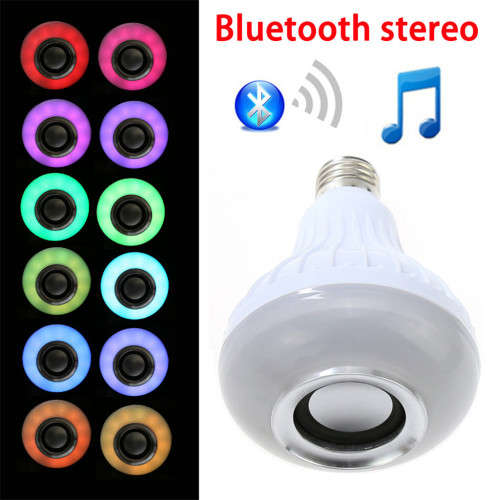 LED Smart Bulb RGB Light Wireless Music Bluetooth LED Lamp For Android IOS