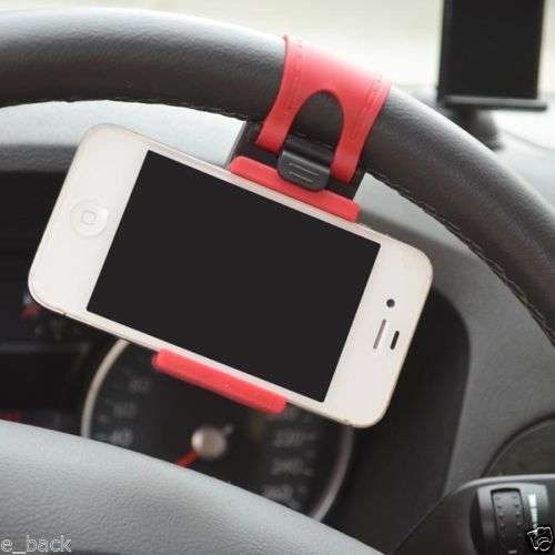 Car Kit Flexible Steering wheel Universal Mount Holder Stand for Cell Phone GPS