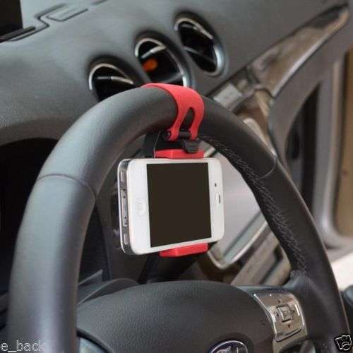 Car Kit Flexible Steering wheel Universal Mount Holder Stand for Cell Phone GPS