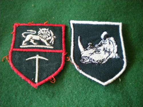 RHODESIA - BUSH WAR - FORMATION PATCHES RHODESIAN ARMY & 2 BRIGADE SALISBURY