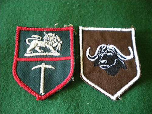 RHODESIA - BUSH WAR - FORMATION PATCHES RHODESIAN ARMY & 3 BRIGADE UMTALI