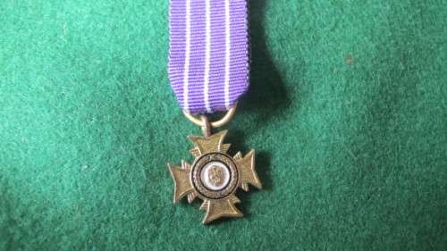 RHODESIA - BUSH WAR - MINIATURE MEDAL - THE BRONZE CROSS OF RHODESIA MEDAL