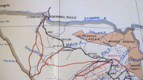 RHODESIA - 1924 - MAP OF SOUTHERN RHODESIA - ISSUED BY SURVEYOR GENERAL - SCARCE