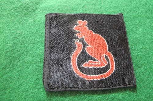 BRITAIN -  FORMATION BADGES OF WWII AND LATER - 7TH ARMOURED DIVISION SILK PATCH