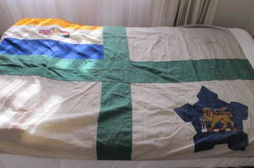 SOUTH AFRICA - BORDER WAR  - S.A.NAVY FLAG LARGE SIZE 120 CMS