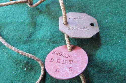 RHODESIA   -. RHODESIAN PAIR DOG TAGS R.S. DENT