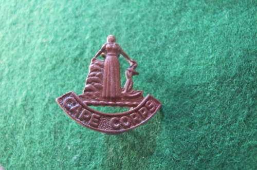 SOUTH AFRICA  - CAPE CORPS CAP BADGE