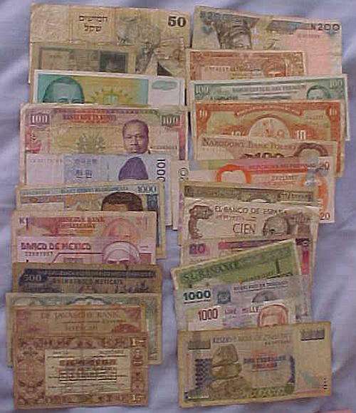WORLD BANKNOTES - 50 DIFFERENT AS PER SCAN