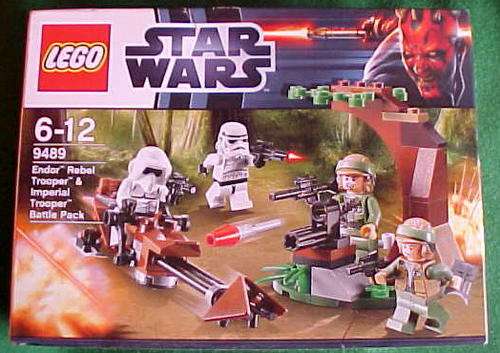 LEGO # 9489 STAR WARS ENDOR REBEL TROOPER B & IMPERIAL TROOPER BATTLE PACK UNOPENED