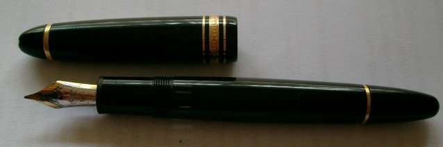 MONT BLANC - BLACK MEISTERSTUCK NO 146 FOUNTAIN PEN GUARANTEED GENUINE