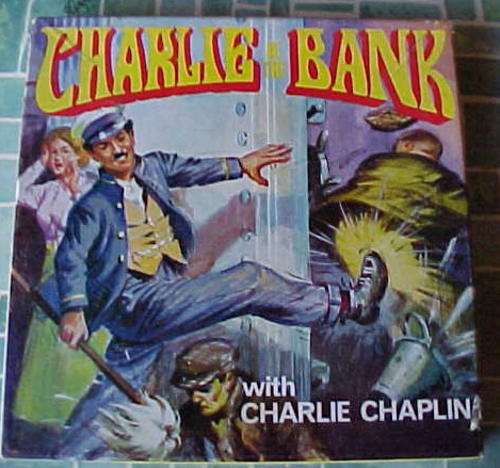 MOVIES - 8 MM SUPER 8 BLACK & WHITE - CHARLIE CHAPLIN - CHARLIE AT THE BANK