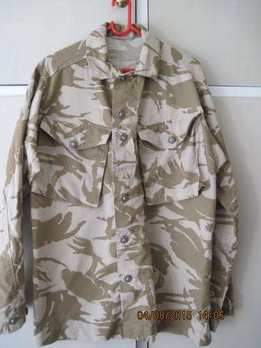 UNITED KINGDOM - JACKET COMBAT TROPICAL SIZE 180/96 DESERT CAMOFLAGUE # 5  F R E E  S H I P P I NG