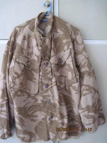 UNITED KINGDOM - JACKET COMBAT TROPICAL SIZE 170/112 DESERT CAMOFLAGUE # 7  F R E E  S H I P P I N G
