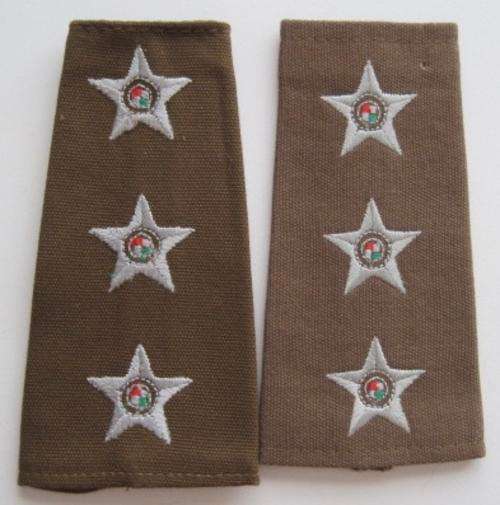 SOUTH AFRICA - BORDER WAR - S.A. ARMY CAPTAINS RANK SLIP ON PAIR # 2
