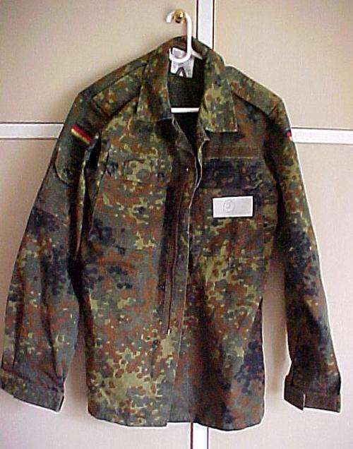 NATO COUNTRIES CAMOFLAGUE SHIRT GERMANY SIZE MEDIUM #2