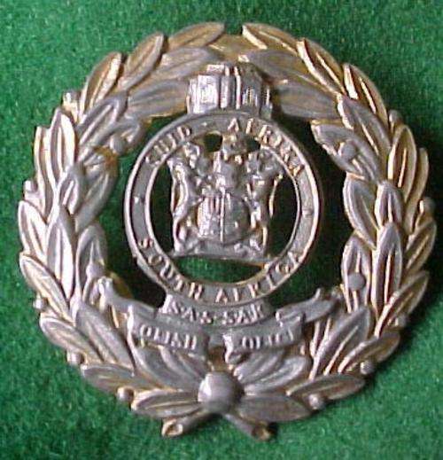 SOUTH AFRICA RAILWAYS POLICE W.O. ARM BADGE SCARCE