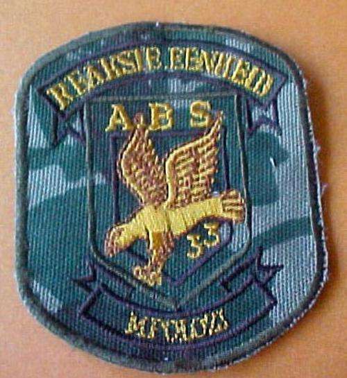 SOUTH AFRICA- POLICE REACTION UNIT A.B.S. 33 CAMOFLAGUE CLOTH PATCH