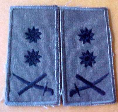 SOUTH AFRICA - TWO STAR GENERALS COLLAR RANK PAIR