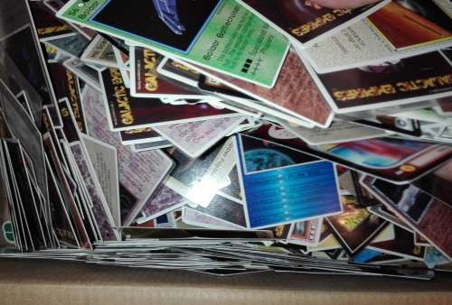 Box with thousands of collectible cards Galactic Empires, DBZ, Star Wars ect 3000+++