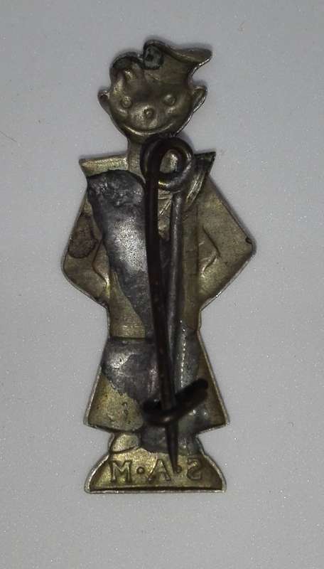 South African WWII 1940-42 "Sailor SAM" Navy Fundraising Patriotic badge