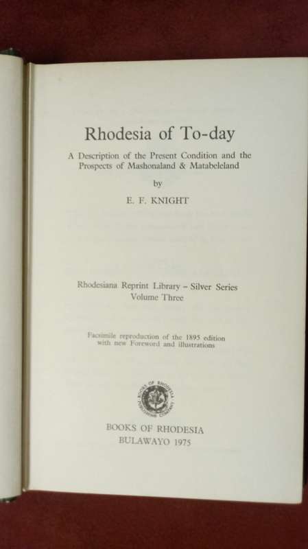 Rhodesia of To-day