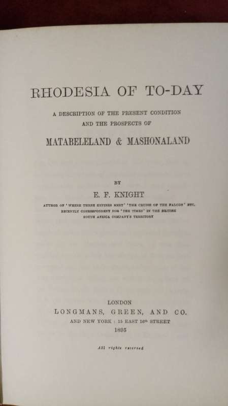 Rhodesia of To-day