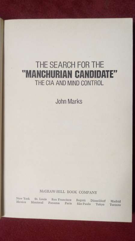 The Search For The `Manchurian Candidate` (SCARCE SIGNED COPY)