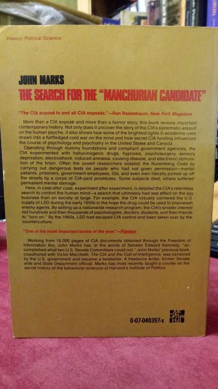 The Search For The `Manchurian Candidate` (SCARCE SIGNED COPY)