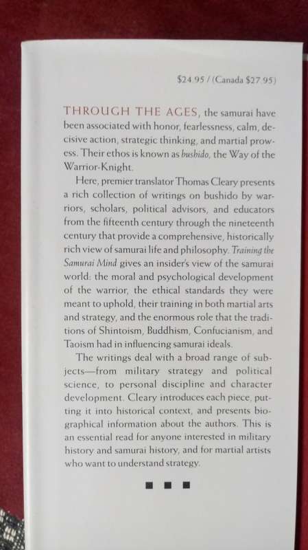 Training The Samurai Mind - A Bushido Sourcebook
